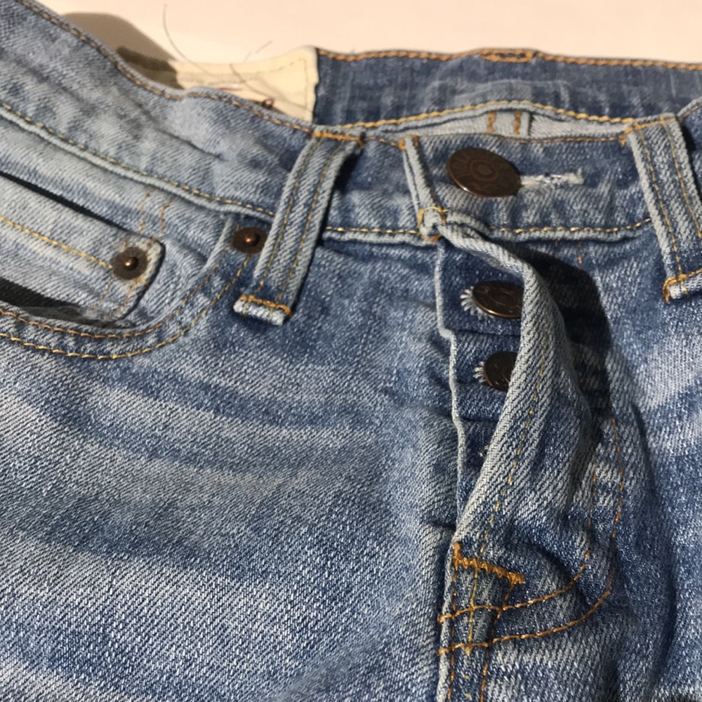 Hollister mens denim jeans sz w28 x l30 skinny button fly A&F - Picture 2 of 6
